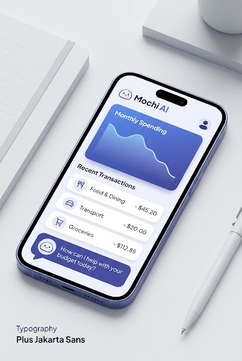 Mochi AI Mobile App Mockup